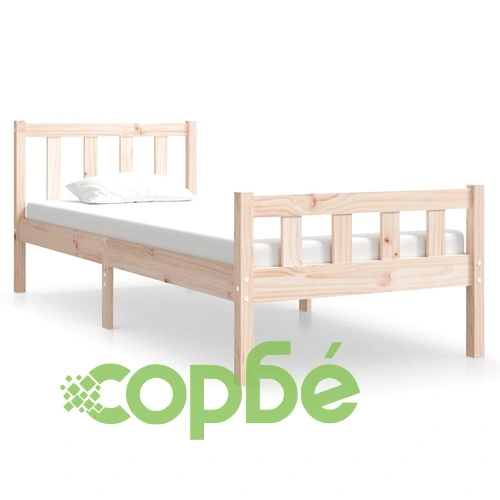 Рамка за легло, дърво масив, 90x190 см, Single ➤ топ цена ➤ sorbe.bg