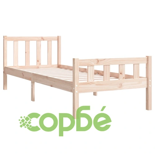 Рамка за легло, дърво масив, 90x190 см, Single ➤ топ цена ➤ sorbe.bg
