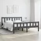 Рамка за легло, сива, дърво масив, 120x190 см, 4FT Small Double