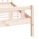 Рамка за легло, дърво масив, 150x200 cм, King Size
