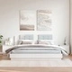 Нощни шкафчета, 2 бр, бели, 40x30x40 см, борово дърво масив