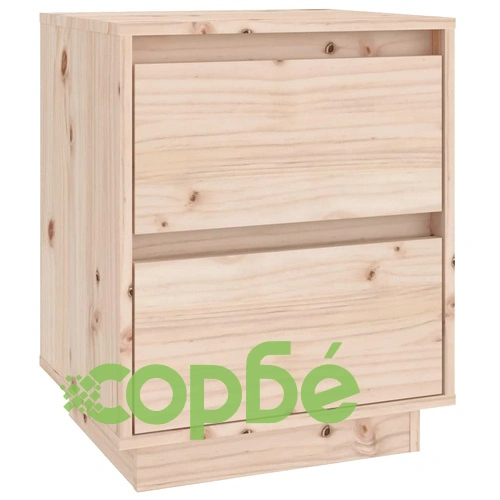 Нощно шкафче, 40x35x50 см, борово дърво масив ➤ топ цена ➤ sorbe.bg