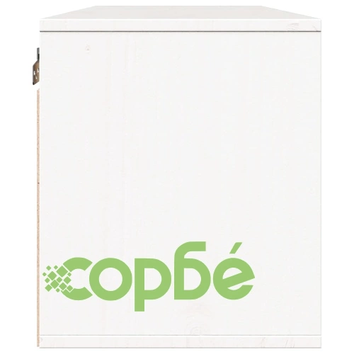 Стенни шкафове, 2 бр, бели, 45x30x35 см, бор масив ➤ топ цена ➤ sorbe.bg