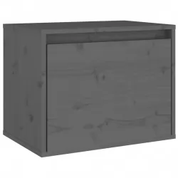 Стенен шкаф, сив, 45x30x35 см, бор масив