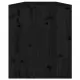 Стенни шкафове, 2 бр, черни, 60x30x35 см, бор масив