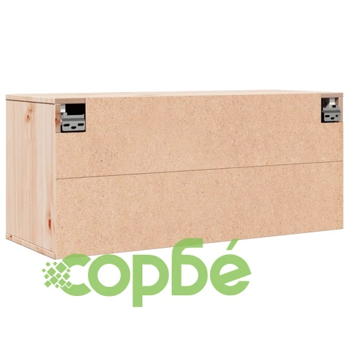 Стенен шкаф, 80x30x35 см, борово дърво масив ➤ топ цена ➤ sorbe.bg
