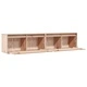 Стенни шкафове, 2 бр, 80x30x35 см, бор масив