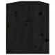 Стенни шкафове, 2 бр, черни, 80x30x35 см, бор масив