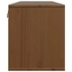 Стенен шкаф, меденокафяв, 100x30x35 см, борово дърво масив