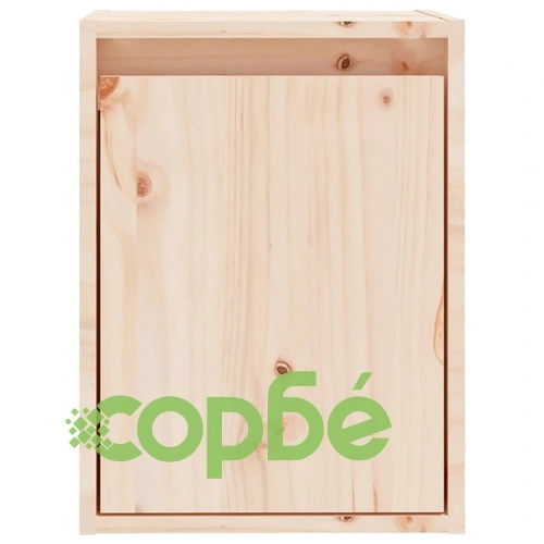 Стенни шкафове, 2 бр, 30x30x40 см, борово дърво масив ➤ топ цена ➤ sorbe.bg