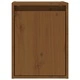 Стенни шкафове, 2 бр, меденокафяви, 30x30x40 см, бор масив