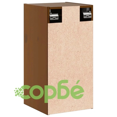 Стенен шкаф, меденокафяв, 30x30x60 см, борово дърво масив ➤ топ цена ➤ sorbe.bg