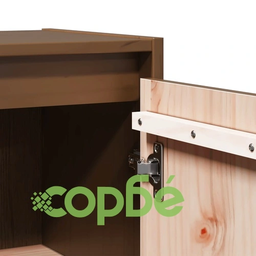 Стенен шкаф, меденокафяв, 30x30x60 см, борово дърво масив ➤ топ цена ➤ sorbe.bg