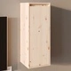 Стенен шкаф, 30x30x80 см, борово дърво масив
