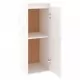 Стенни шкафове, 2 бр, бели, 30x30x80 см, бор масив
