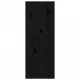 Стенни шкафове, 2 бр, черни, 30x30x80 см, бор масив