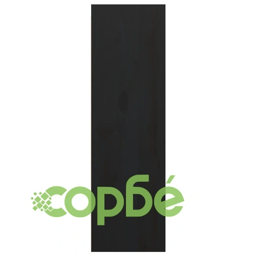 Стенни шкафове, 2 бр, черни, 30x30x100 см, бор масив ➤ топ цена ➤ sorbe.bg