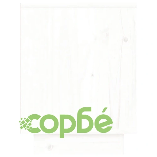 Нощни шкафчета, 2 бр, бели, 40x30x40 см, борово дърво масив ➤ топ цена ➤ sorbe.bg