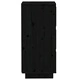 Сайдборд, черен, 32x34x75 см, бор масив