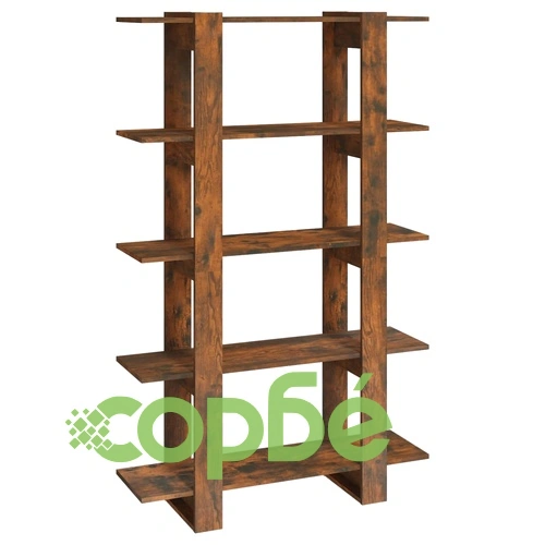 Библиотека/разделител за стая, опушен дъб, 100x30x160 см ➤ топ цена ➤ sorbe.bg