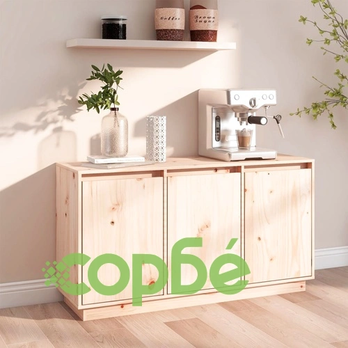 Сайдборд, 111x34x60 см, бор масив ➤ топ цена ➤ sorbe.bg