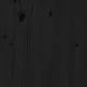 Сайдборд, черен, 111x34x60 см, бор масив