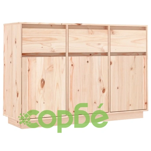 Сайдборд, 111x34x75 см, бор масив ➤ топ цена ➤ sorbe.bg