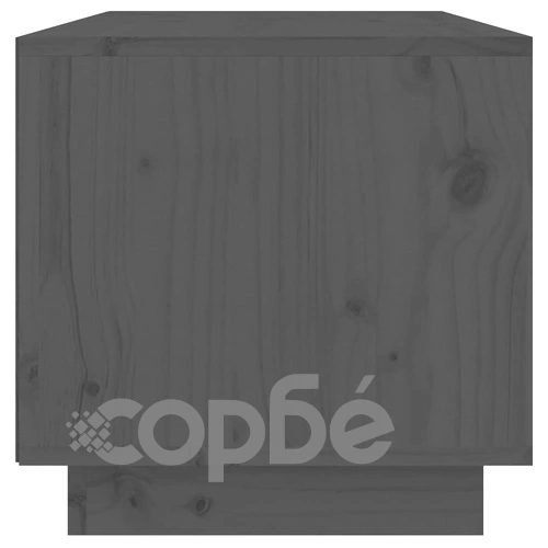 ТВ шкаф, сив, 60x35x35 см, бор масив ➤ топ цена ➤ sorbe.bg