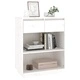 Конзолен шкаф, бял, 60x34x75 см, бор масив