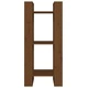 Библиотека/разделител за стая, меденокафява, 41x35x91 см, бор