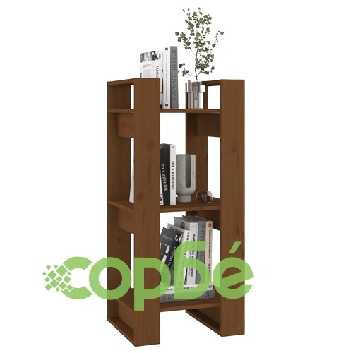 Библиотека/разделител за стая, меденокафява, 41x35x91 см, бор ➤ топ цена ➤ sorbe.bg