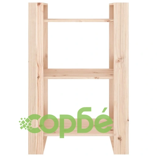 Библиотека/разделител за стая, 60x35x91 см, бор масив ➤ топ цена ➤ sorbe.bg