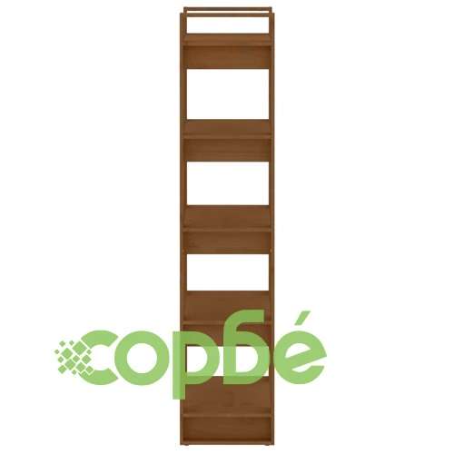 Библиотека/разделител за стая, меденокафява, 60x35x160 см, бор ➤ топ цена ➤ sorbe.bg