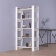 Библиотека/разделител за стая, бяла, 80x35x160 см, бор масив