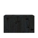 Поставка за монитор, черна, 50x27x15 см, бор масив