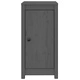 Сайдборд, cиво, 39x35x80 см, бор масив