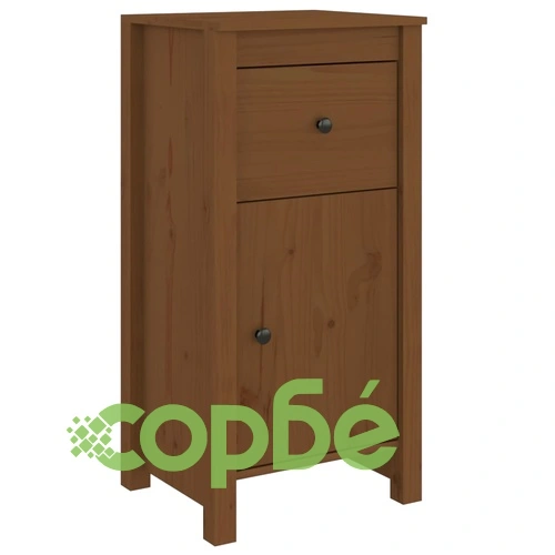 Сайдборди, 2 бр, меденокафяви, 40x35x80 см, бор масив ➤ топ цена ➤ sorbe.bg