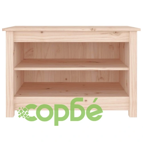Пейка за обувки 70x38x45,5 см масивна борова дървесина ➤ топ цена ➤ sorbe.bg
