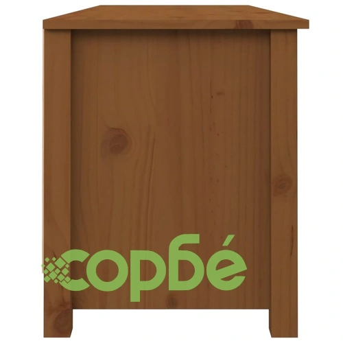 Пейка за обувки меденокафява 110x38x45,5 см борово дърво масив ➤ топ цена ➤ sorbe.bg