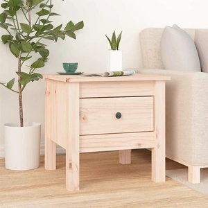 Странична масичка, 40x40x39 см, борово дърво масив