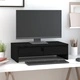 Поставка за монитор, черна, 50x27x15 см, бор масив Поставка за монитор, черна, 50x27x15 см, бор масив