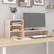 Поставка за монитор, 81x20x30 см, бор масив