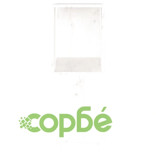 Библиотека/разделител за стая, бяла, 51x25x70 см, бор масив ➤ топ цена ➤ sorbe.bg