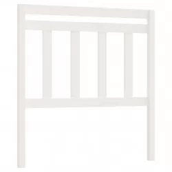 Горна табла за легло, бяла, 81x4x100 см, бор масив