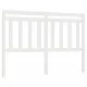 Горна табла за легло, бяла, 140x4x100 см, бор масив