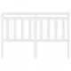 Горна табла за легло, бяла, 140x4x100 см, бор масив
