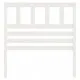 Горна табла за легло, бяла, 81x4x100 см, бор масив