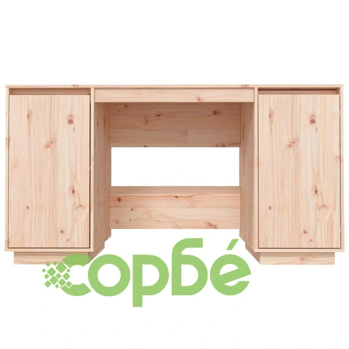 Бюро, 140x50x75 см, борово дърво масив ➤ топ цена ➤ sorbe.bg