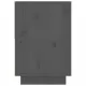 Нощно шкафче, сиво, 60x34x51 см, борово дърво масив