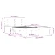 Рамка за легло, черна, масивно дърво, 120х200 см